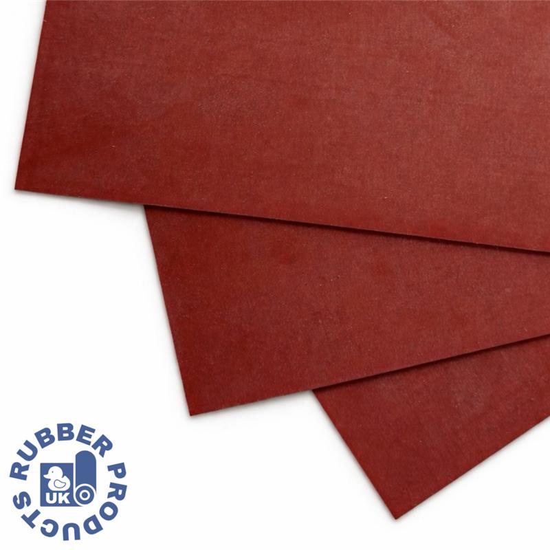 10mm Thick Red 60 shore Silicone Sheeting